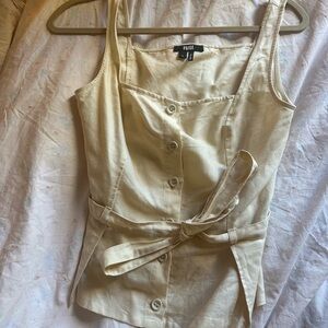 Paige Melbye Tie Top Linen